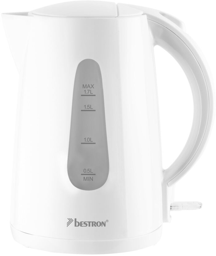 BESTRON - Bouilloire sans fil 1.7l 2200w blanc