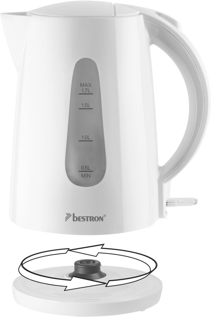 BESTRON - Bouilloire sans fil 1.7l 2200w blanc – Image 3