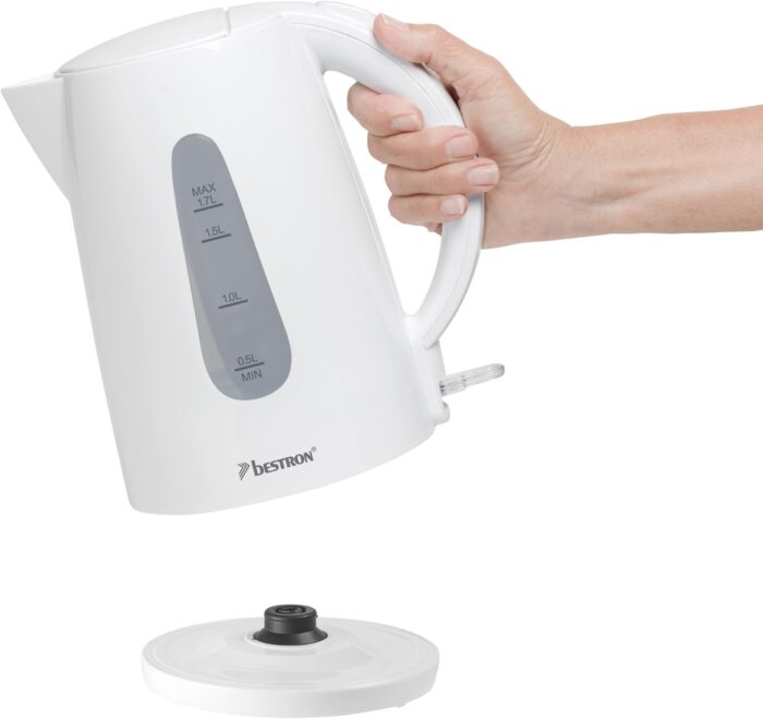 BESTRON - Bouilloire sans fil 1.7l 2200w blanc – Image 2