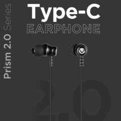 ÉCOUTEUR VOLKANO TYPE C 2.0 SERIES BLACK