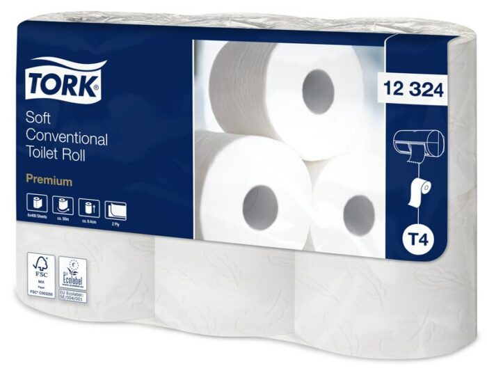 TORK - Papier toilette premium soft conventional (X6 rouleaux)