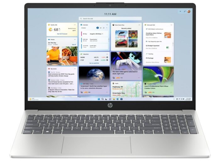PC Portable HP 250 G9 15,6" FHD Cel. N4500 8/256Go Argent