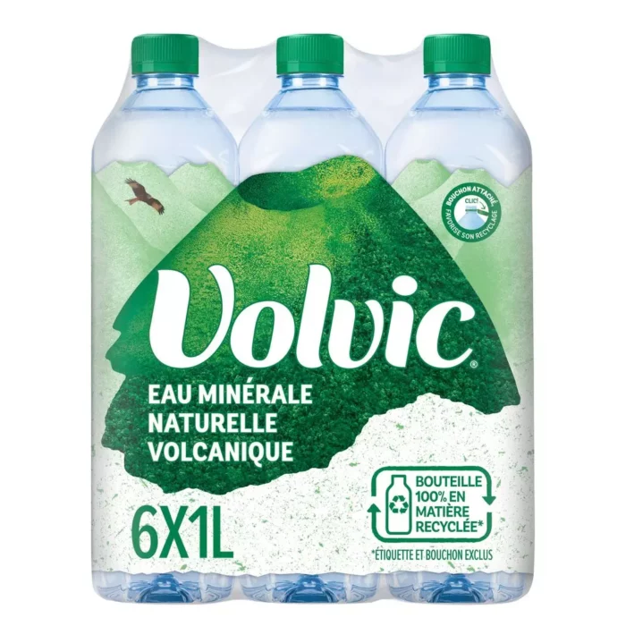VOLVIC Eau minéral naturelle volcanique 6x1L