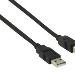 CABLE USB - 2 A 2m moule (type A a B)