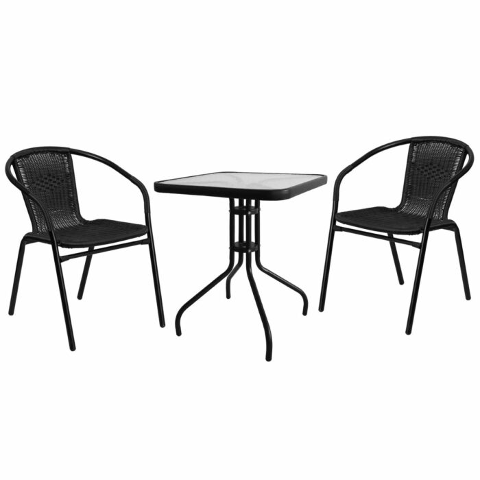 ENSEMBLE TABLE ET CHAISES EXTERIEURE 2 PERSONNES
