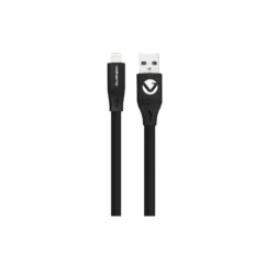 CABLE LIGHTING  1.2m VOLKANO FLAT PVC  BLACK