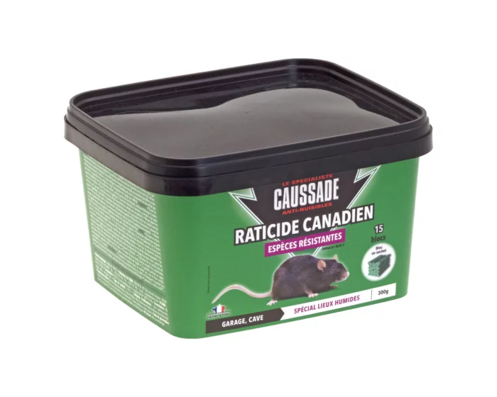 CAUSSADE RATICIDE CANADIEN - Pat appât souricide raticide espèces résistantes