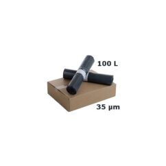 Carton Sac poubelle 100L - 8 rouleaux de 200 sacs