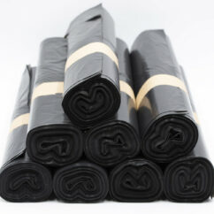 SAC POUBELLE 50L Noir - Carton de 8 rouleaux de 25 sacs