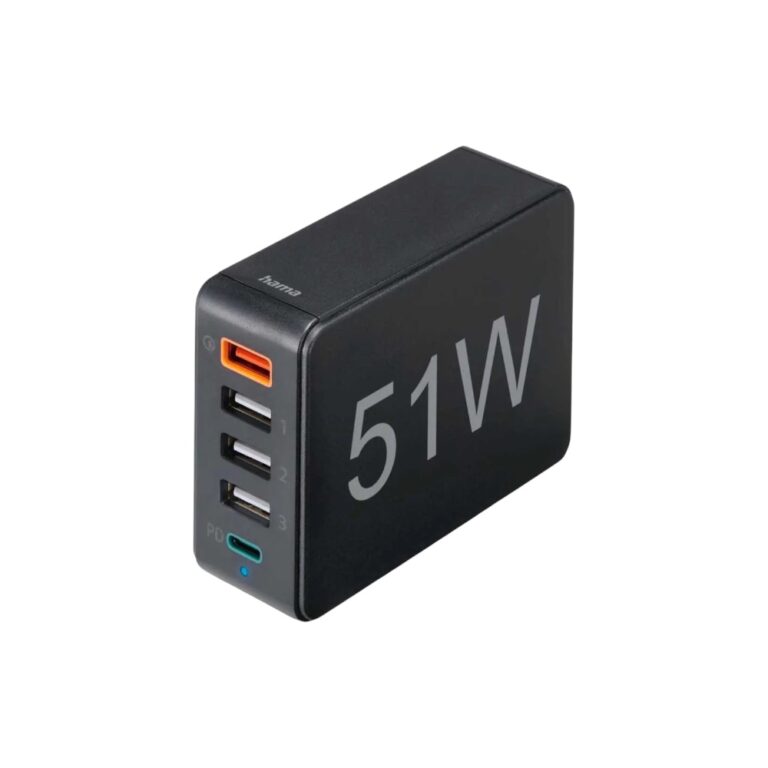 CHARGEUR HAMA ALIM USB-C 4xUSB-A 51W 1,00m